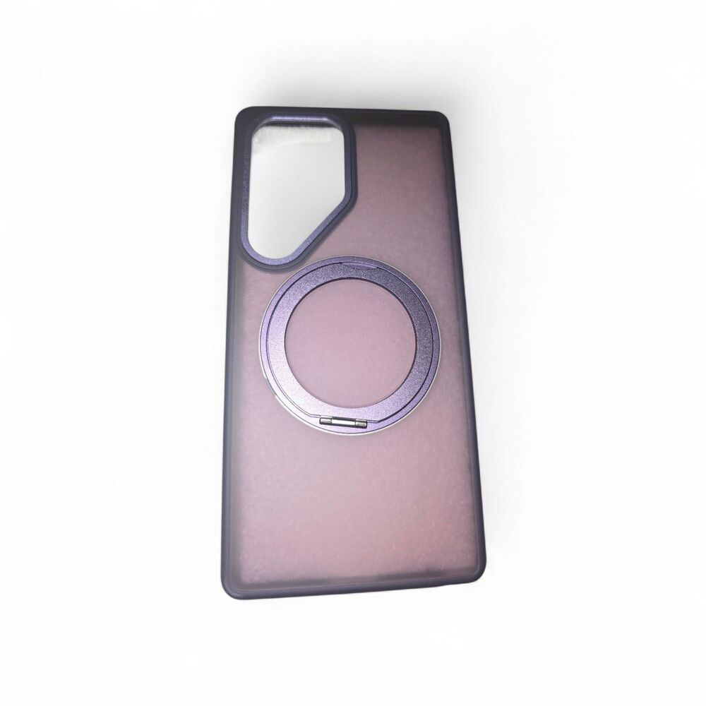 For Samsung Galaxy S25 Ultra/S25+/S25 Case with Magnetic  Ring Stand Purple